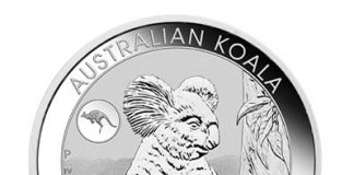 2017 Silver Swan Coin and Koala Coin with Kangaroo Privy Mark Debut 2017 Australian Koala with Kangaroo Privy 1oz Silver Bullion Coin