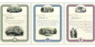2017 Intaglio Prints for Legislative, Executive, and Judicial Branches 2017 Constitution Series Intaglio Prints