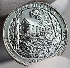 2017-D Uncirculated Ozark National Scenic Riverways Quarter, Reverse