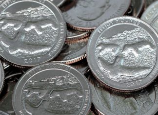 U.S. Coin Production Hits 1.4B in March; Effigy Mounds 25c Mintages Revealed 2017 Effigy Mounds National Monument Quarters