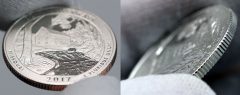 2017-S Proof Ozark National Scenic Riverways Quarter Edges - Clad and Silver