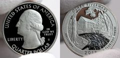 2017-S Proof Ozark National Scenic Riverways Quarter - Obverse and Reverse