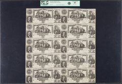 Confederate Sheet of 10 T20 $20 Notes
