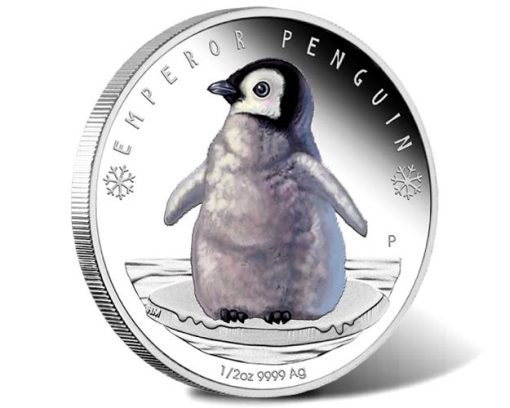 2017 Australia $1 Tuvalu UNC Coin AAT Emperor Penguins Perth Mint 