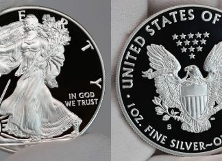 2017-S Proof American Silver Eagle Commanding Price Premiums (Photos) 2017-S Proof American Silver Eagle - Obverse and Reverse, a