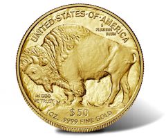 2017-W $50 Proof American Buffalo Gold Coin – reverse