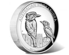 Australian Kookaburra 2017 1oz Silver Proof High Relief Coin