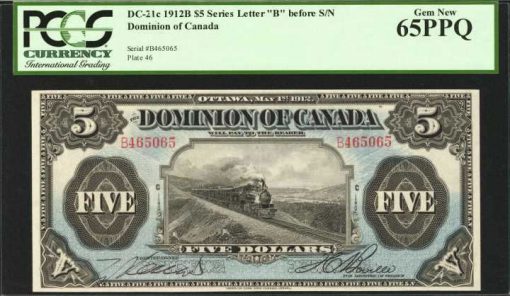 DC-21c 5 Dollar note from Canada