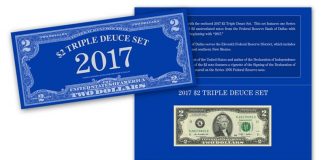 2017 $2 Triple Deuce Set Features Identical Serial Numbers 2017 $2 Triple Deuce Set