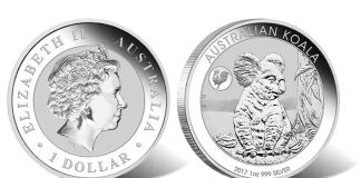 2017 Australian Koala Coin with Rooster Privy Mark 2017 Australian Koala with Rooster Privy 1oz Silver Bullion Coin