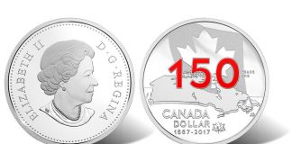 Canada 1867-2017 Coin Features 3D-Like Map and Enameled ‘150’ 2017 Our Home and Native Land Silver Dollar