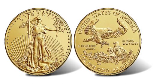 2017-W $50 Uncirculated American Gold Eagle - Obverse and Reverse