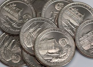 U.S. Coin Production Rises to 1.15 Billion in May; Frederick Douglass 25c Mintages Revealed Frederick Douglass National Historic Site Quarters