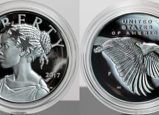 2017-P Proof American Liberty Silver Medal Sales at 33,075 Photo 2017-P Proof American Liberty Silver Medal - Obverse and Reverse, Encapsulated