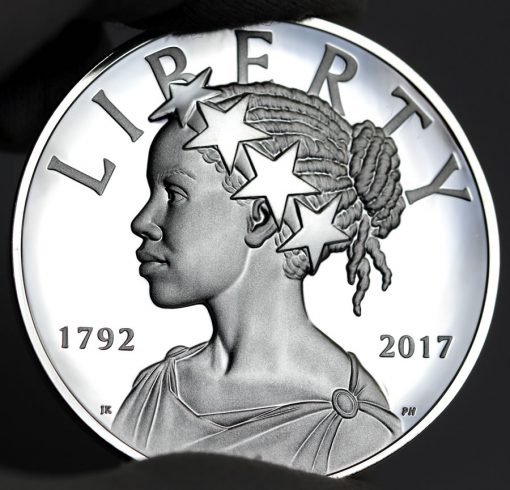 Photo 2017-P Proof American Liberty Silver Medal, Obverse-b