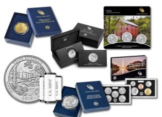 Ozark Riverways Quarter, American Eagle Coins and Liberty Medal for June US Mint Products for June 2017