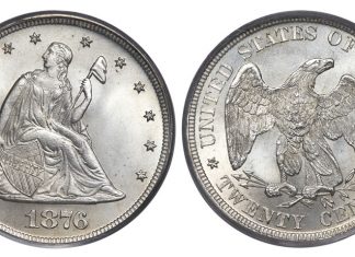 Heritage Realizes Nearly $6 Million in July 2017 FUN Sale 1876 20C MS67 PCGS. CAC