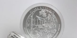 US Mint Sales: Ozark Riverways 5 Oz Coin Debuts 2017-P Ozark National Scenic Riverways Five Ounce Silver Uncirculated Coin and Quarters