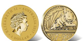 2017 Stamp and Coin Cover Celebrates Trans-Australian Railway 2017 Trans-Australian Railway $1 Coin