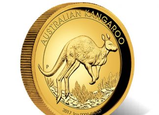 2017 Australian Coins for August Feature Norse Goddesses, Stay Puft, and Star Trek Australian Kangaroo 2017 1oz Gold Proof High Relief Coin