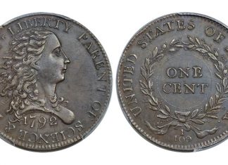 Two Rare U.S. Cents Realize Nearly $500,000 1792 P1C Birch Cent