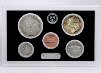 US Mint Sales: 2017-S Enhanced Uncirculated Set Returns 1c, 5c, 10c, 50c, 1$ of 2017-S Enhanced Uncirculated Coin Set