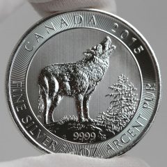 2015 Canadian Howling Wolf 3/4 oz. Silver Bullion Coin - Reverse
