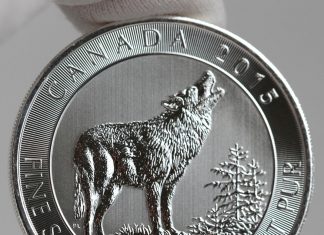 2017 $2 Canadian Silver Wolf Moon Bullion Coin Photos 2015 Canadian Howling Wolf 3/4 oz. Silver Bullion Coin - Reverse
