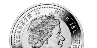 2017 Tree of Luck 1 oz Silver Coin Embellished with Natural Malachite 2017 $1 Tree of Luck 1 oz. Pure Silver Coin - Obverse
