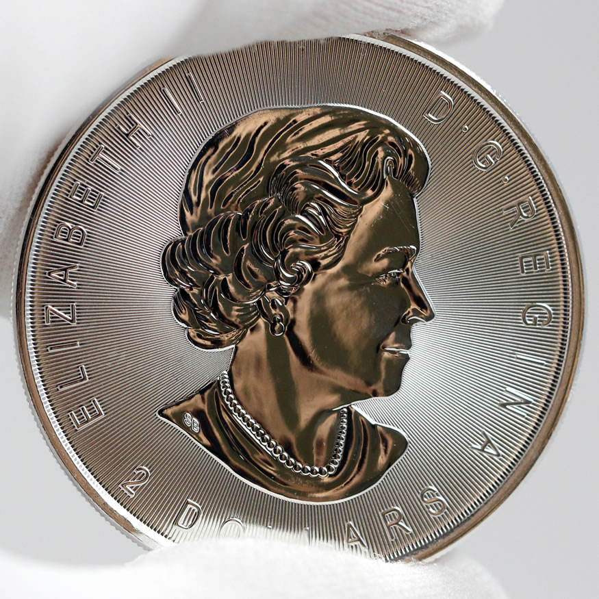 2015 Canadian Howling Wolf 3/4 oz. Silver Bullion Coin - Reverse