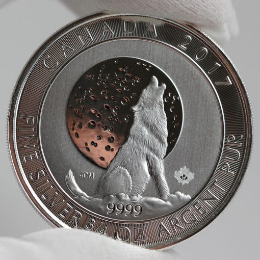 2017 $2 Canadian Silver Wolf Moon Bullion Coin - Reverse-1