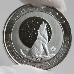 2017 $2 Canadian Silver Wolf Moon Bullion Coin - Reverse-2