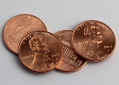 2017-P Lincoln cents