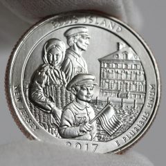2017-P Uncirculated Ellis Island Quarter - Clad, Reverse-2