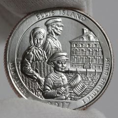 2017-P Uncirculated Ellis Island Quarter - Clad, Reverse