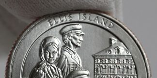 Ellis Island Quarter Photos 2017-P Uncirculated Ellis Island Quarter - Clad, Reverse