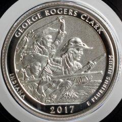 2017-S Enhanced Uncirculated George Rogers Clark Quarter - Reverse