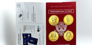 Last Chance at U.S. Mint Presidential $1 Coin Products Back and Cover of Presidential $1 Coin brochure