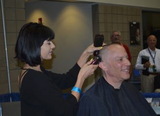 Pawn Stars’ Rick Harrison Helps “Shave Miles” Event Raise $10,000 Dava and Jim Halperin