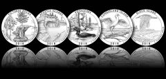 Designs for 2018 America the Beautiful Quarters and 5 oz Silver Coins