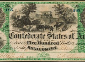 Stack’s Bowers Realize $2.3 Million in 2017 ANA U.S. Currency Auction T-2 1861 $500