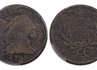 Heritage Tops $21.5M in Sept. 2017 Long Beach Coin and Currency Auctions 1795 S-79, B-9 Reeded Edge Cent