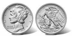 2017 $25 American Eagle Palladium Bullion Coin (Obverse and Reverse)
