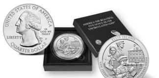 2017 Ellis Island 5 Oz Silver Uncirculated Coin Released 2017-P Ellis Island Five Ounce Silver Uncirculated Coin and Presentation Case