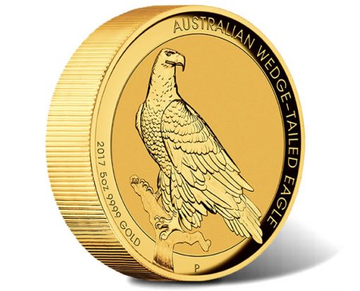 Australian Wedge-tailed Eagle 2017 5oz Gold High Relief Coin