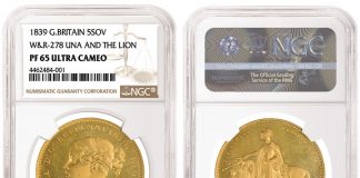 NGC Grades Rare British 1839 ‘Una and the Lion’ Gold Coin British 1839 'Una and the Lion' Gold Coin