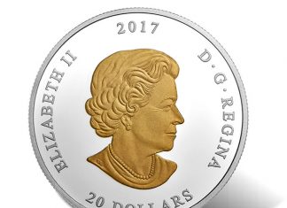 Canadian 2017 $20 Silver Gold-Plated Coins Depict Marine Life Canadian 2017 $20 From Sea To Sea To Sea Series Coin - Obverse