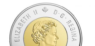 Canadian $2 Battle of Vimy Ridge Coins in Circulation Canadian $2 100th Anniversary Battle of Vimy Ridge Circulation Coin - Obverse