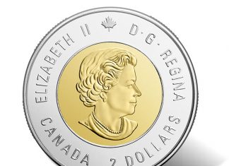 Canadian $2 Battle of Vimy Ridge Coins in Circulation Canadian $2 100th Anniversary Battle of Vimy Ridge Circulation Coin - Obverse