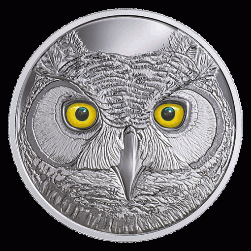 Canadian 2017 $15 Great Horned Owl Coin
